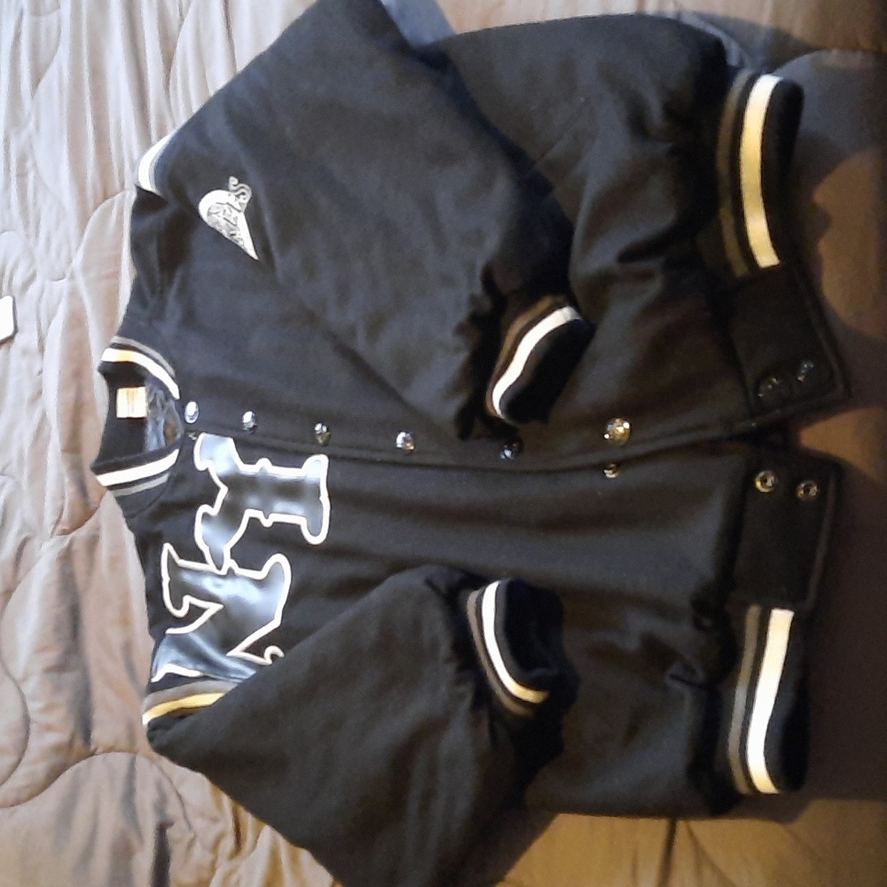 NY Black Yankees Negro League wool blend jacket. Men's size XL
